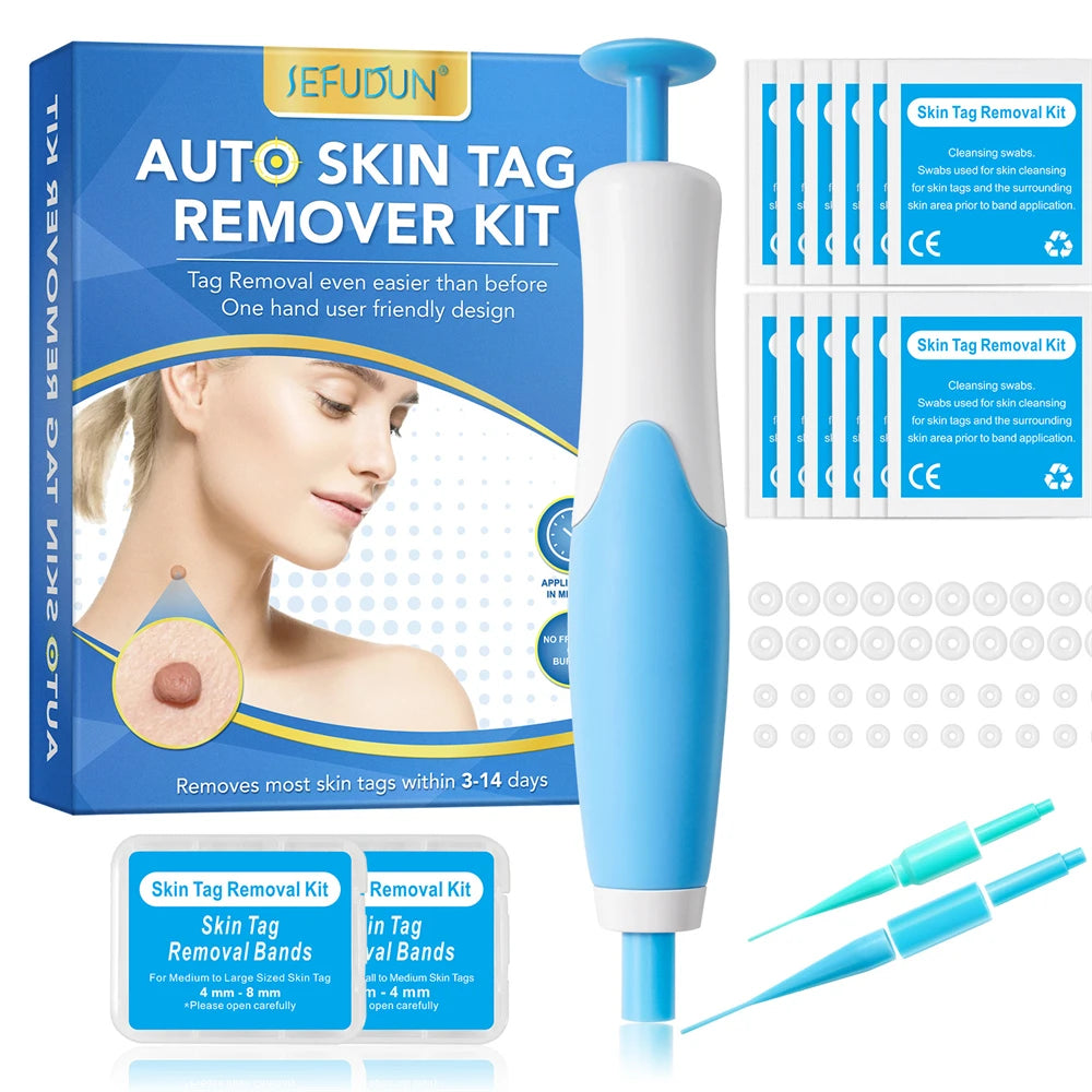 2 IN 1 Auto Micro Skin Tag Remover Kit for Home Use