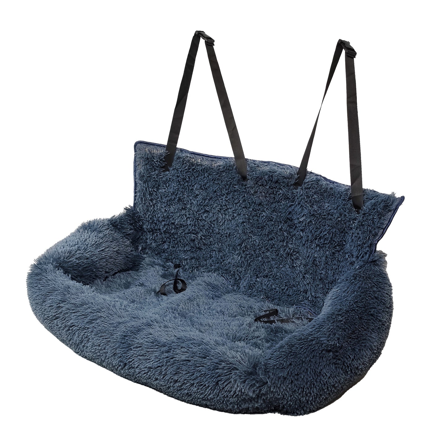 Plush Washable Travel Pet Booster Seat With Seat Belt