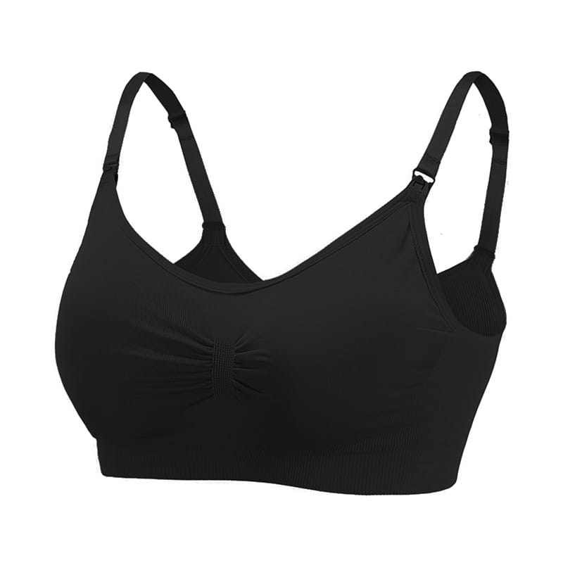 3pcs No Underwire Front Buckle Seamless Large Size Gather Bra