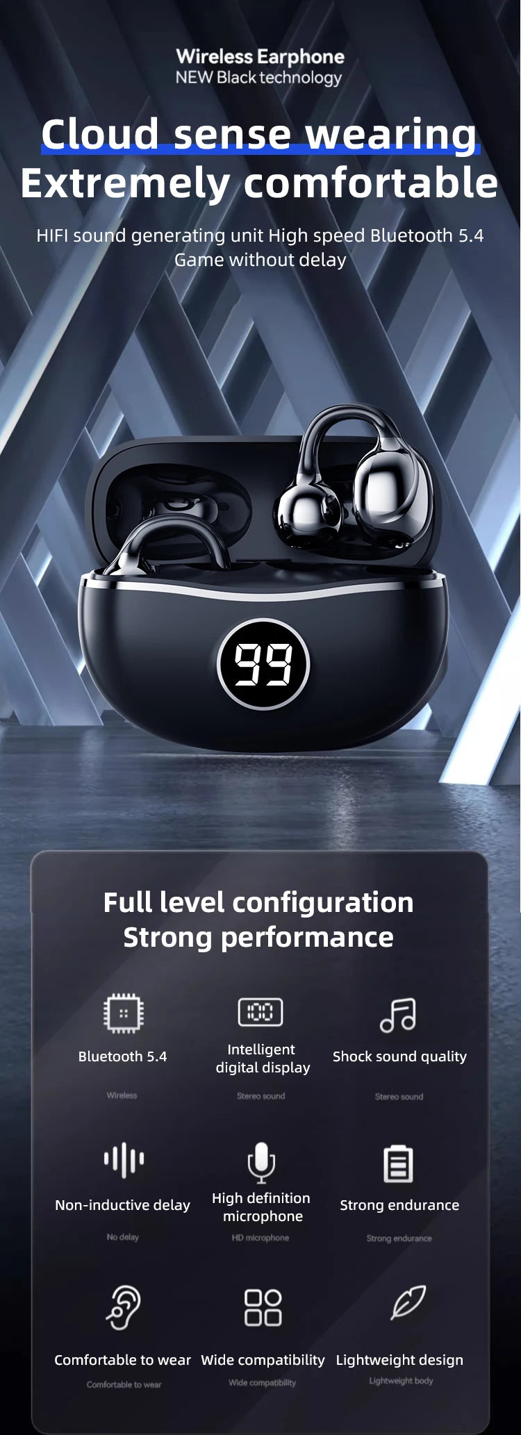 Bluetooth Noise Canceling Clip Earphones for Ultimate Comfort - Hart4Savings Hart4Savings Comlexion Hart 4 Savings Gadgets