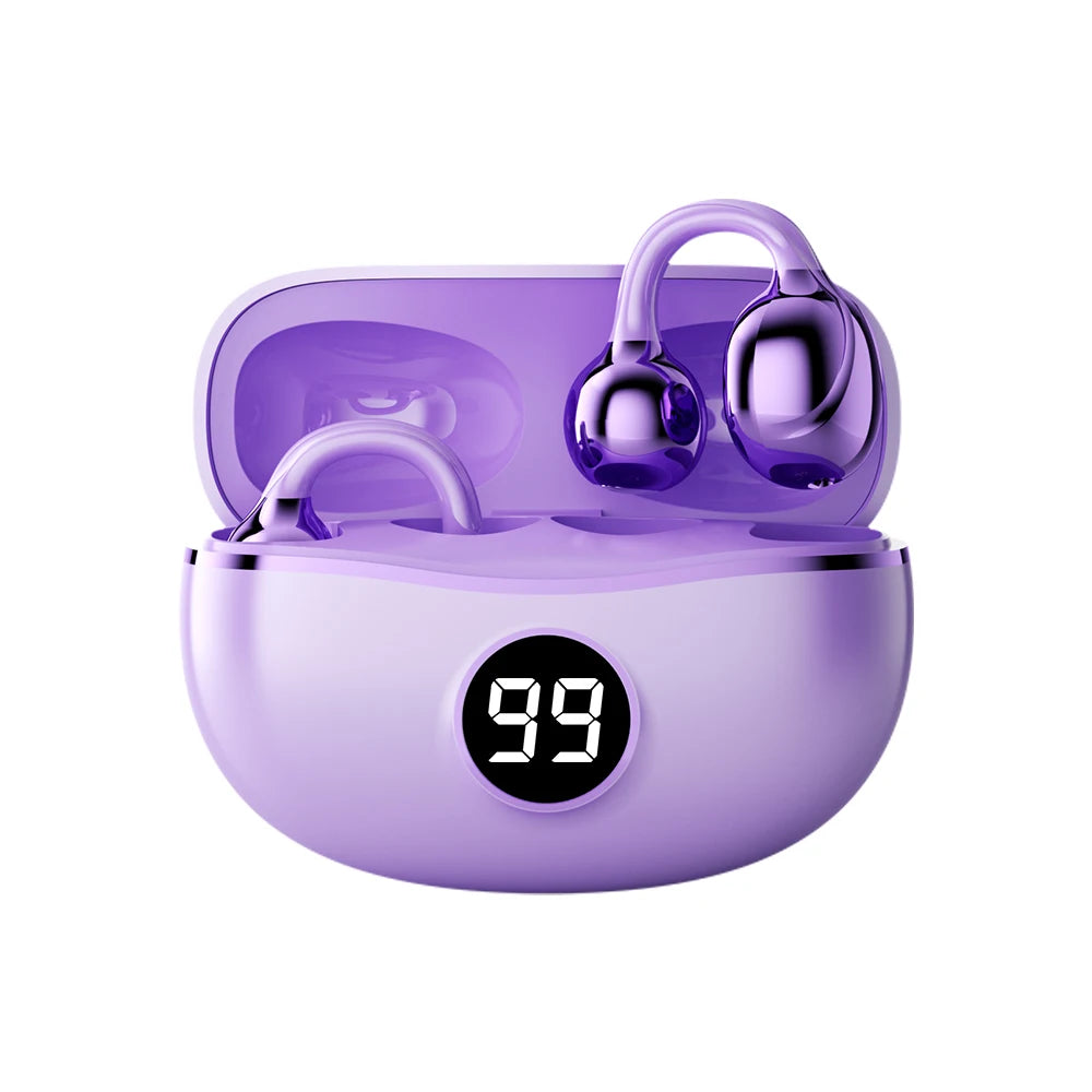 Bluetooth Noise Canceling Clip Earphones for Ultimate Comfort - Hart4Savings Hart4Savings Purple Hart 4 Savings Gadgets