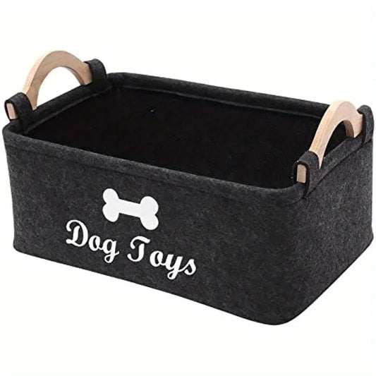 Felt Pet Toys Storage Box for Organized Playtime Essentials - Hart4Savings Hart4Savings M Hart 4 Savings Pets