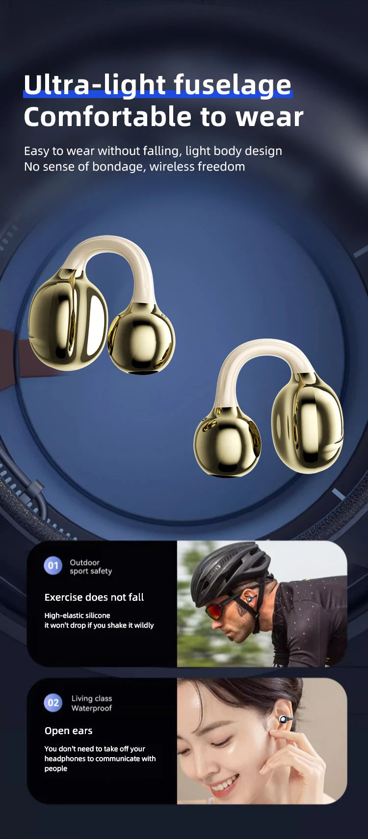 Bluetooth Noise Canceling Clip Earphones for Ultimate Comfort - Hart4Savings Hart4Savings Comlexion Hart 4 Savings Gadgets