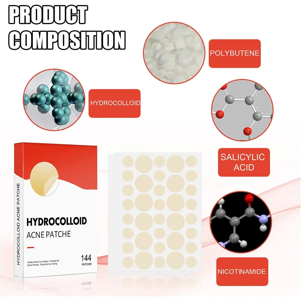 144pcs Invisible Professional Healing Pimple Patches 2 Sizes - Hart4Savings Hart4Savings 144pcs Hart 4 Savings