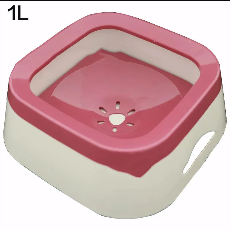 1.5L Dog ABS Plastic Drinking Water Floating Bowl Without Spill - Hart4Savings Hart4Savings 1L PINK / CHINA Hart 4 Savings