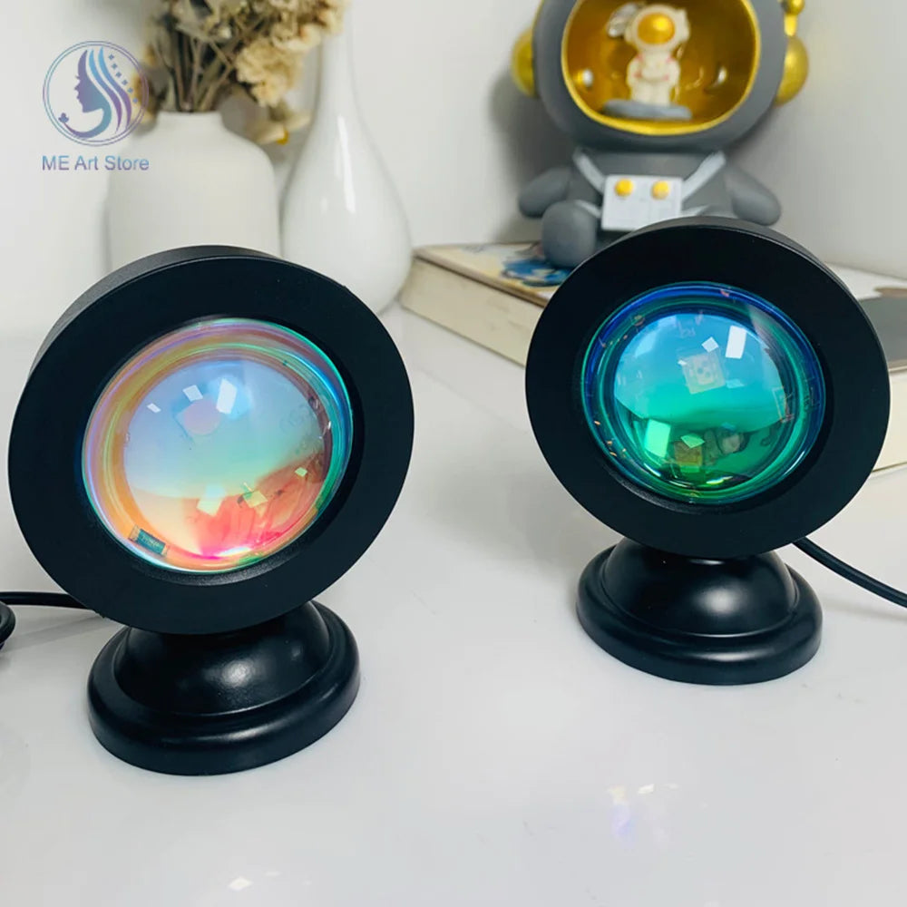 1pc- 16 Color Sunset Light with Earbuds and Remote Control - Hart4Savings Hart4Savings 16 color Hart 4 Savings Home