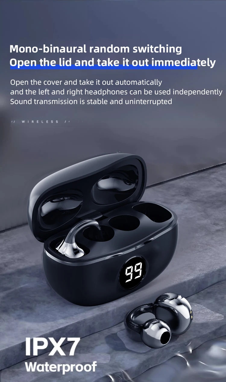 Bluetooth Noise Canceling Clip Earphones for Ultimate Comfort - Hart4Savings Hart4Savings Comlexion Hart 4 Savings Gadgets
