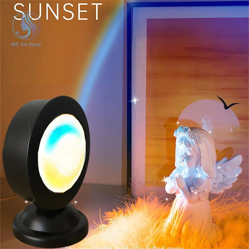 1pc- 16 Color Sunset Light with Earbuds and Remote Control - Hart4Savings Hart4Savings 16 color Hart 4 Savings Home