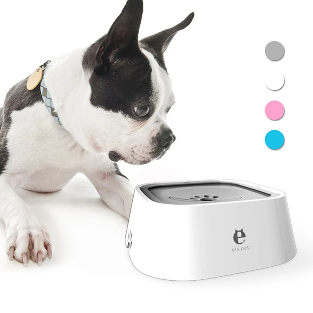 1.5L Dog ABS Plastic Drinking Water Floating Bowl Without Spill - Hart4Savings Hart4Savings 1.5L WHITE BLUE / CHINA Hart 4 Savings