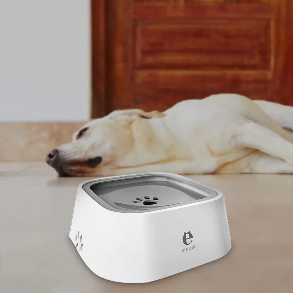 1.5L Dog ABS Plastic Drinking Water Floating Bowl Without Spill - Hart4Savings Hart4Savings 1.5L WHITE BLUE / CHINA Hart 4 Savings