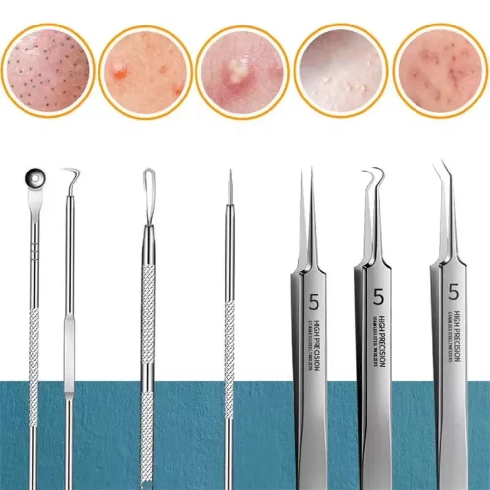 11Pcs Clean Face Skin Care Blemish Removal Tool Set Kit - Hart4Savings Hart4Savings 11Pcs Set Hart 4 Savings Self Care