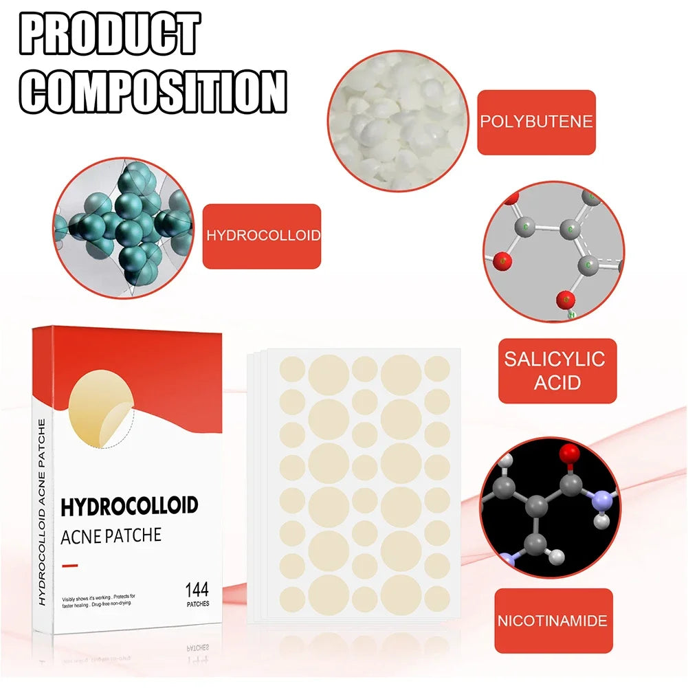 144pcs Invisible Professional Healing Pimple Patches 2 Sizes - Hart4Savings Hart4Savings 144pcs Hart 4 Savings