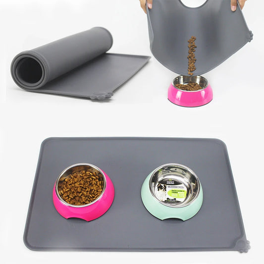 Easy Cleaning Waterproof Silicone Pet Feeding Mat for Dogs - Hart4Savings Hart4Savings Pink / 47 x 30cm Hart 4 Savings Pets